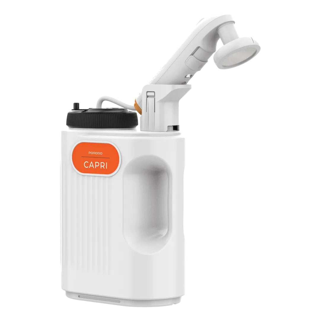 Porodo Lifestyle Capri Portable Rechargeable Bidet with 5L Tank & Dual-Head Precision Cleaning – White