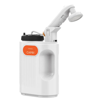 Porodo Lifestyle Capri Portable Rechargeable Bidet with 5L Tank & Dual-Head Precision Cleaning – White