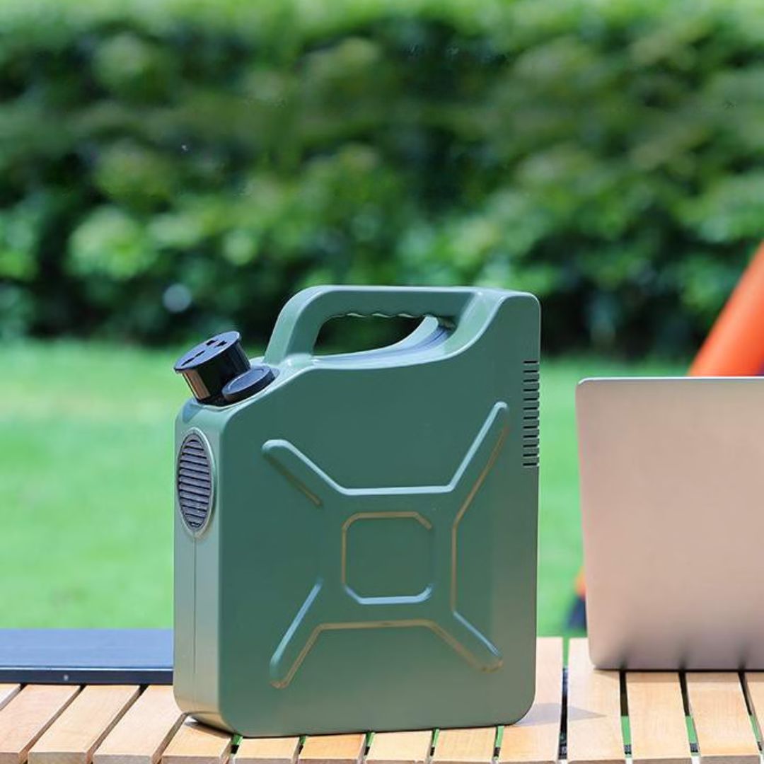 Powerology ARMES 150000mAh 500Wh Portable Power Station with 500W AC Output & 60W PD (Desert Tan & Green)