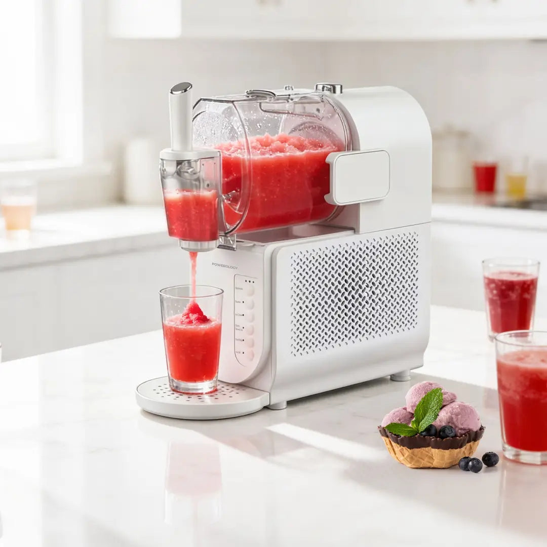 Powerology Fresh Slushie & Ice Cream Maker 1.5L – White