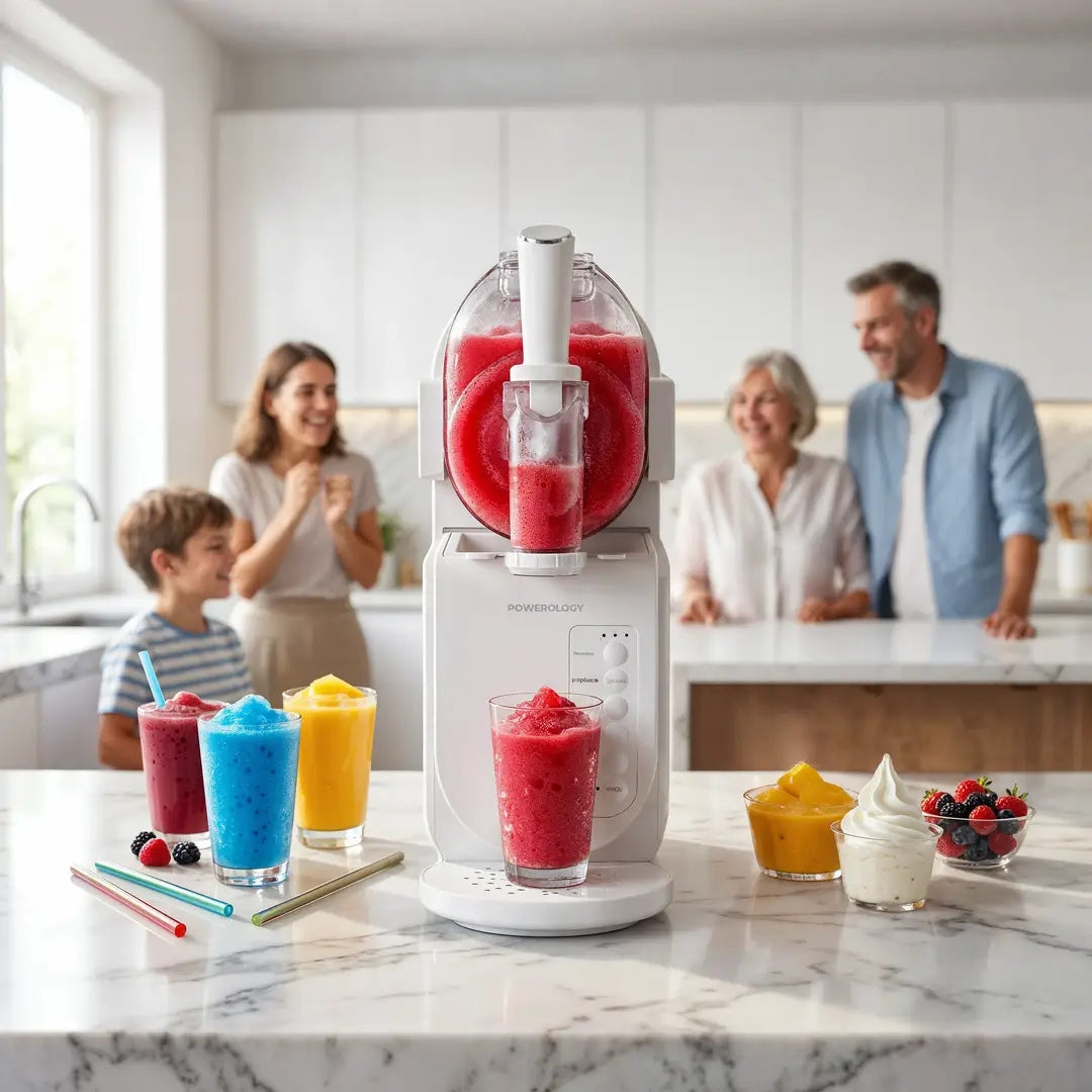 Powerology Fresh Slushie & Ice Cream Maker 1.5L – White