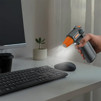 Porodo Lifestyle Cordless Turbo Air Duster with LED Work Light - Black4.webp