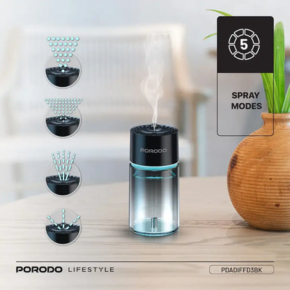 Porodo Valencia Smart Aroma Diffuser - Black PDADIFFD3BK