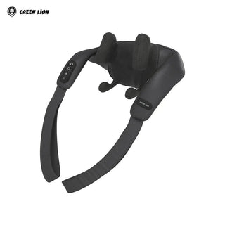 Black Green Lion Neck & Shoulder Massager on a white background