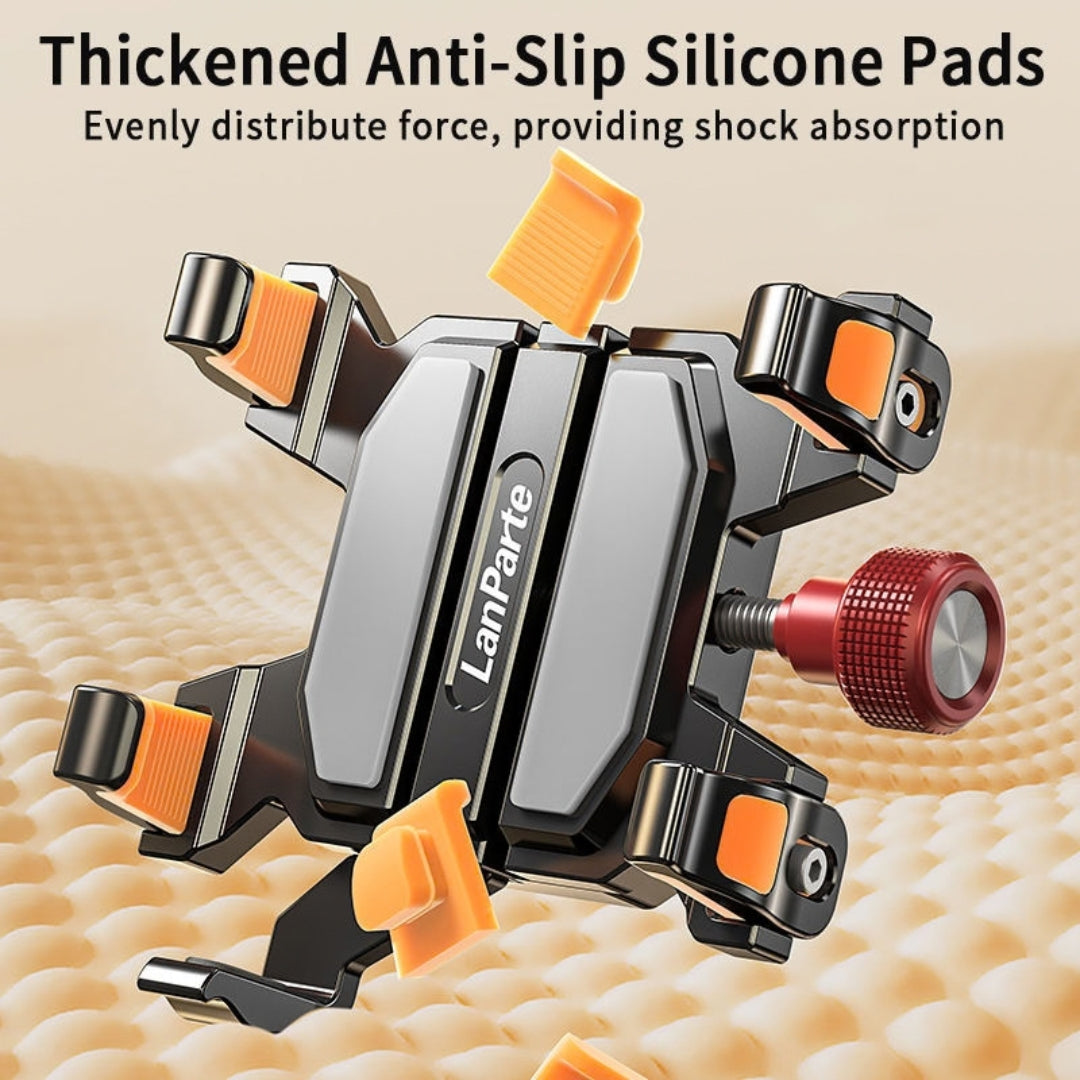 LanParte RBA-T01L Metal Five-Claw Car Phone Holder with Extended Arm & Vacuum Suction Mount