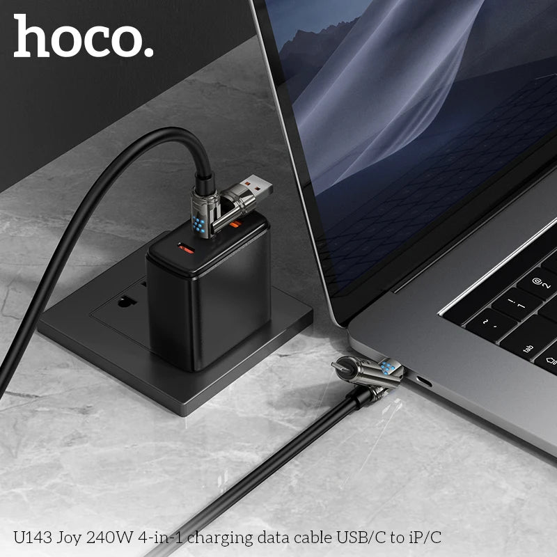 HOCO U143 4-in-1 Fast Charging Cable 240W
