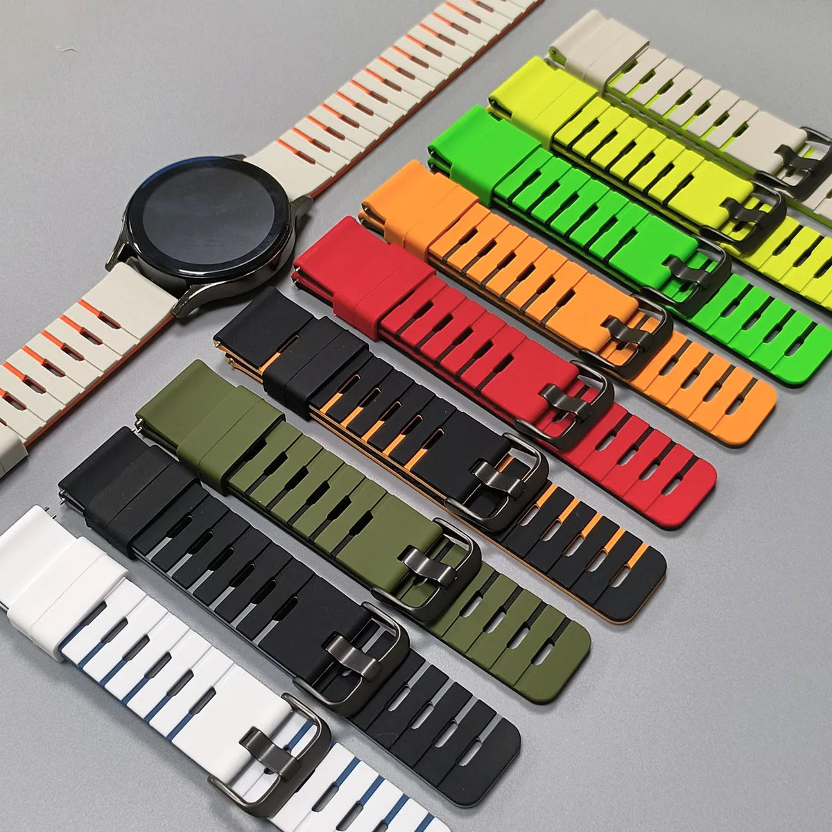 22mm Universal Silicone Watch Strap