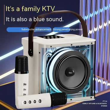 A99 Transparent Bluetooth Speaker with Microphone & RGB Lights