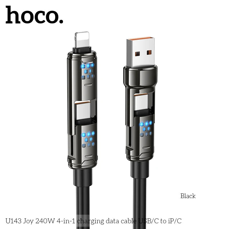 HOCO U143 4-in-1 Fast Charging Cable 240W