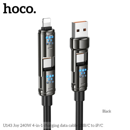 HOCO U143 4-in-1 Fast Charging Cable 240W