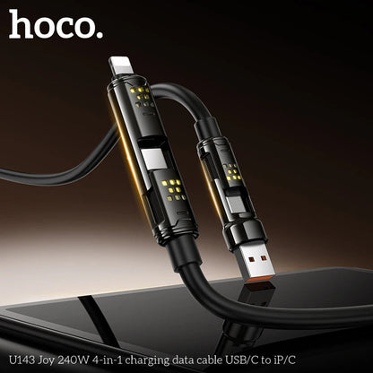 HOCO U143 4-in-1 Fast Charging Cable 240W