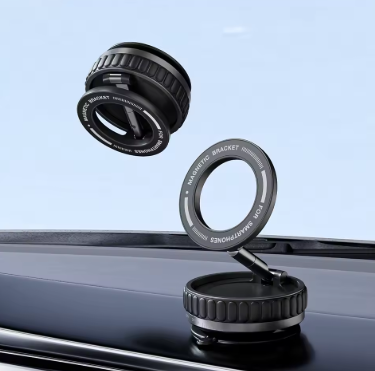 K11 Magnetic Suction Phone Holder – Vacuum Mount for Car, Gym & Kitchen