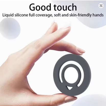 MagSafe Phone Ring Holder – Magnetic Silicone Strap for iPhone & Samsung