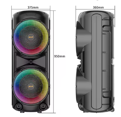 SING E ZQS-12206 Tower Party Speaker – 40W Dual Bass, RGB Lighting