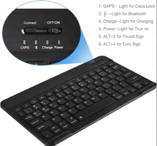 BH100 Bluetooth Keyboard – English/Arabic
