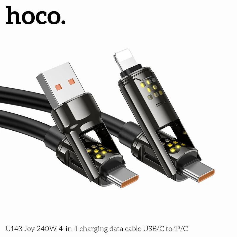 HOCO U143 4-in-1 Fast Charging Cable 240W