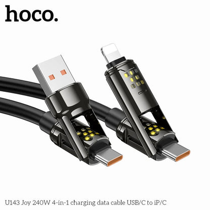 HOCO U143 4-in-1 Fast Charging Cable 240W