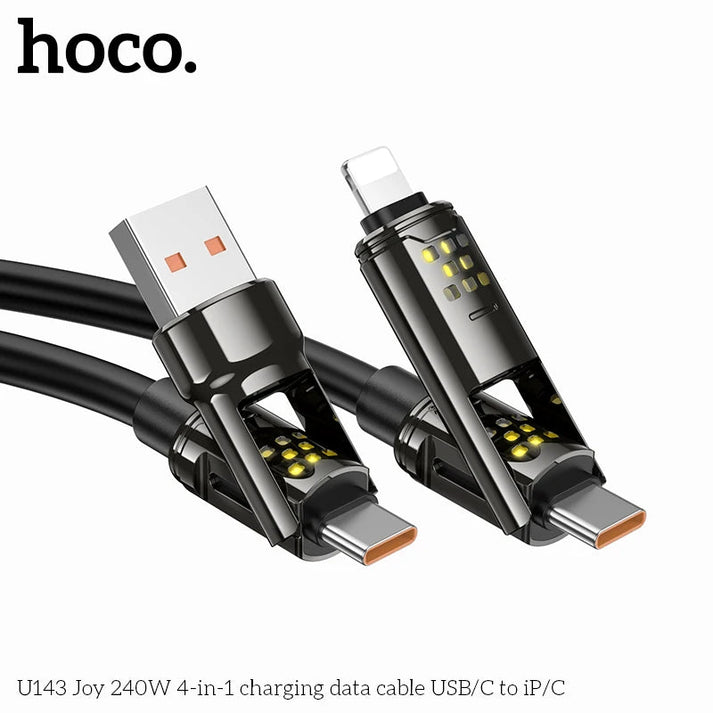 HOCO U143 4-in-1 Fast Charging Cable 240W