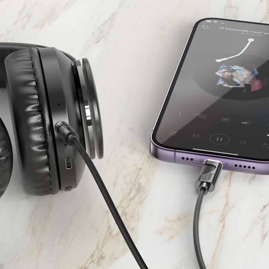 Hoco UPA30 Friend Digital Audio Conversion Cable Lightning - Saif Al Najmi Kw