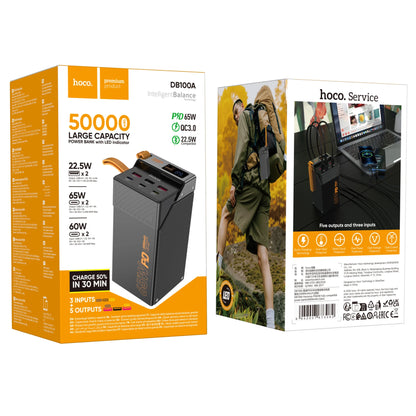 Hoco DB100A Harmony 50000mAh PD65W Power Bank – Maximum Capacity, Full Protocol Compatibility)