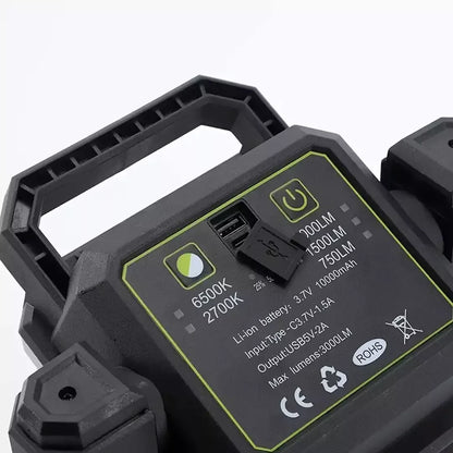 Portable Telescopic Rechargeable LED Light 10000mAh