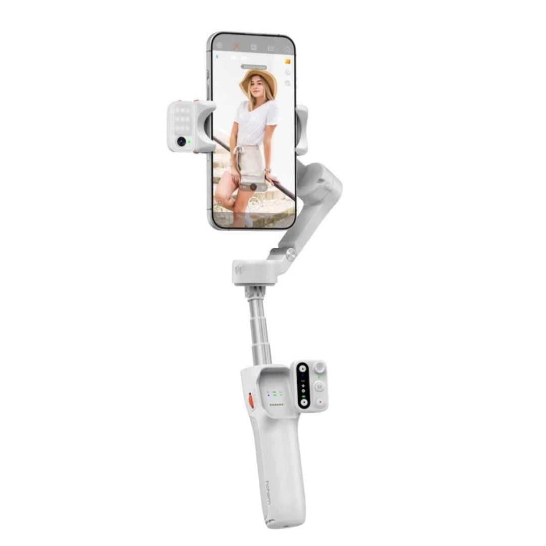 Hohem iSteady V3 3-Axis Smartphone Gimbal with Magnetic AI Tracker, Fill Light & Extension Rod