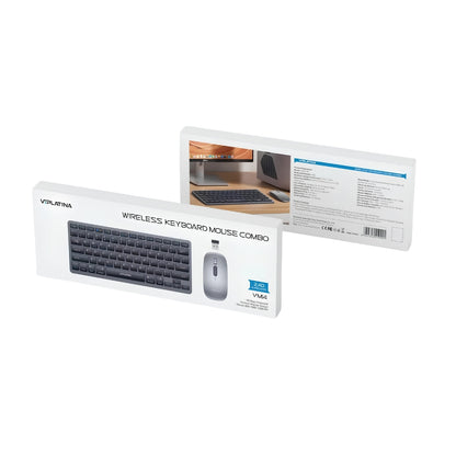 VIPLATINA VM14 Wireless Keyboard & Mouse Combo – 2.4G Plug & Play