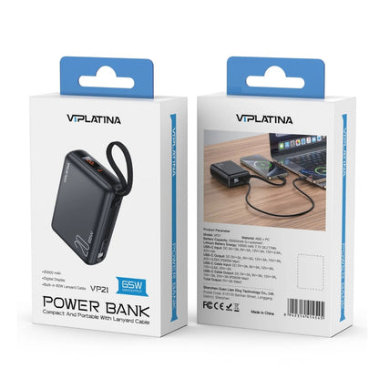 VIPLATINA VP21 20000mAh 65W Fast Charging Power Bank