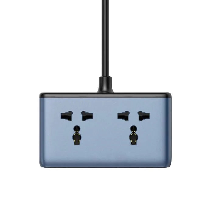 LDNIO 45W GaN Power Strip – 2 Outlets + 3 USB Ports