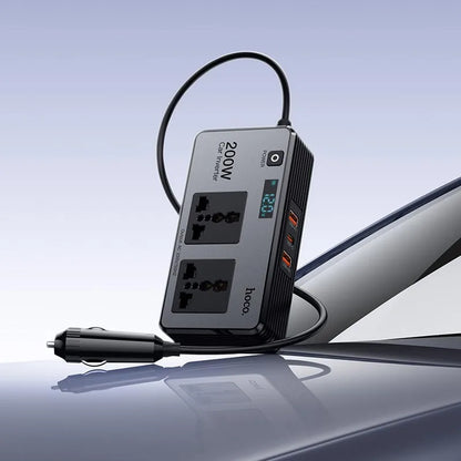 Hoco Z66 Car Voltage Converter — PD66W 1C2A Fast Charging