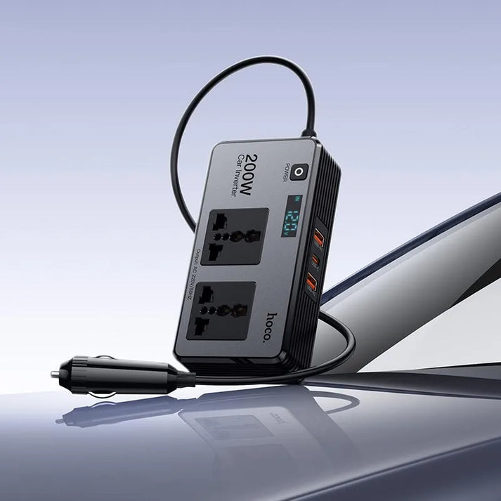 Hoco Z66 Car Voltage Converter — PD66W 1C2A Fast Charging