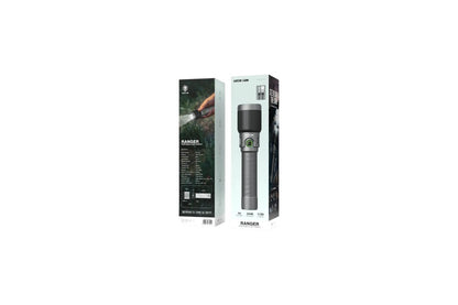 3000mAh Ranger LED Torch Rechargeable Flashlight Green Lion - Gray