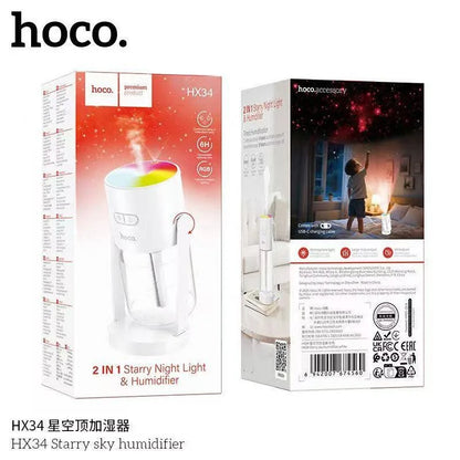 Hoco Starry Sky Humidifier HX34 — 2-in-1 Night Light