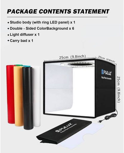 PULUZ 30cm Ring Light Photo Studio Box – PU5030B