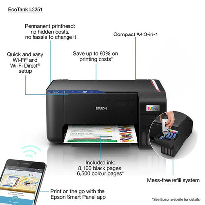 Epson EcoTank L3251 All-in-One Ink Tank Printer