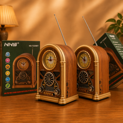 Sweet Home Planet NNS NS-7220BT Classic Retro Radio – Bluetooth USB TF AM FM SW