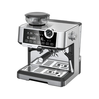 Lepresso Dual Boiler Espresso Machine with Conical Grinder & Pressure Gauge