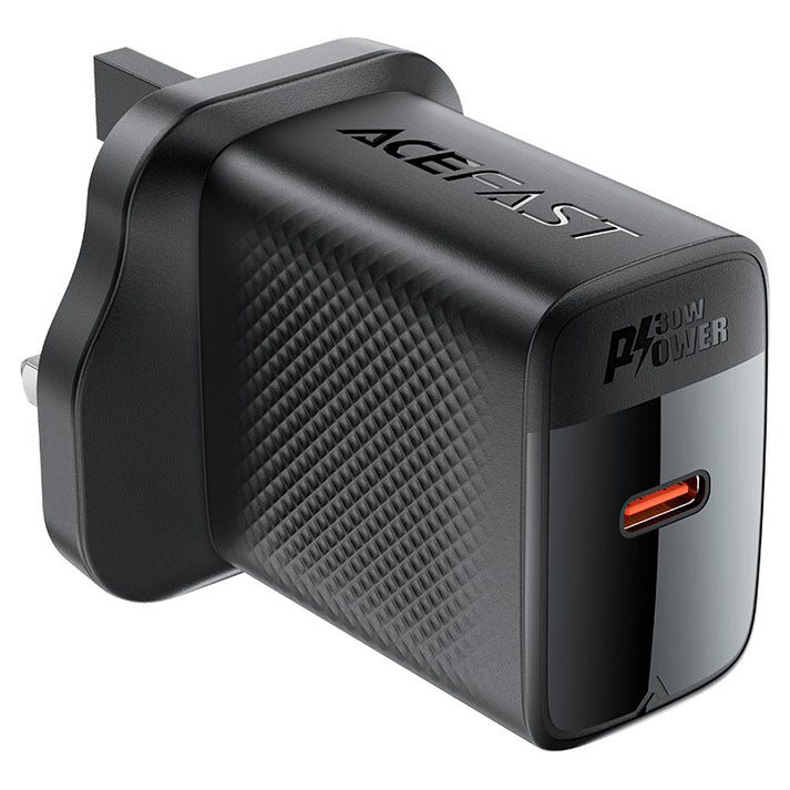 Acefast A103 GaN Fast Charge Wall Charger – 30W PD, 1×USB - C (UK Plug) - Saif Al Najmi KwChargersACEFASTSaif Al Najmi KwAcefast A103 GaN Fast Charge Wall Charger – 30W PD, 1×USB - C (UK Plug)