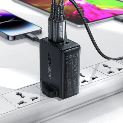 Acefast A44 GaN 65W Fast Charger – UK Plug with 3 Ports