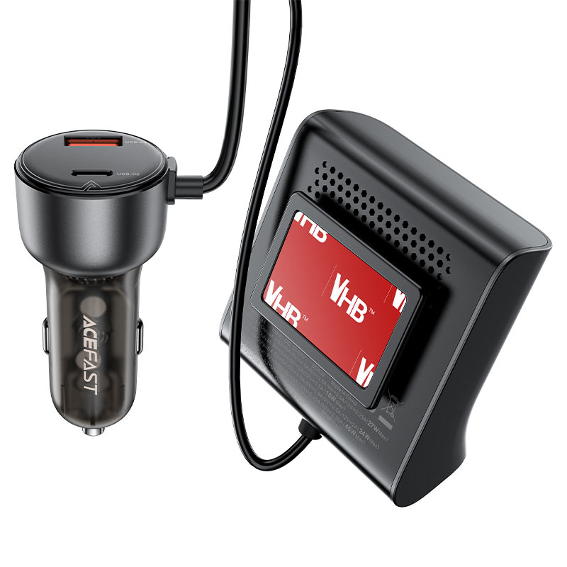 Acefast Fast Charge Car HUB Charger B11 (1xUSB-C+3xUSB-A) 138W - Saif Al Najmi Kw