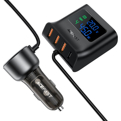 Acefast Fast Charge Car HUB Charger B11 (1xUSB-C+3xUSB-A) 138W - Saif Al Najmi Kw