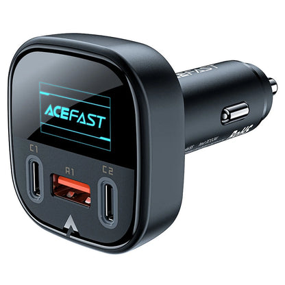 Acefast B5 101W Car Charger – Triple Port Fast Charging Adapter