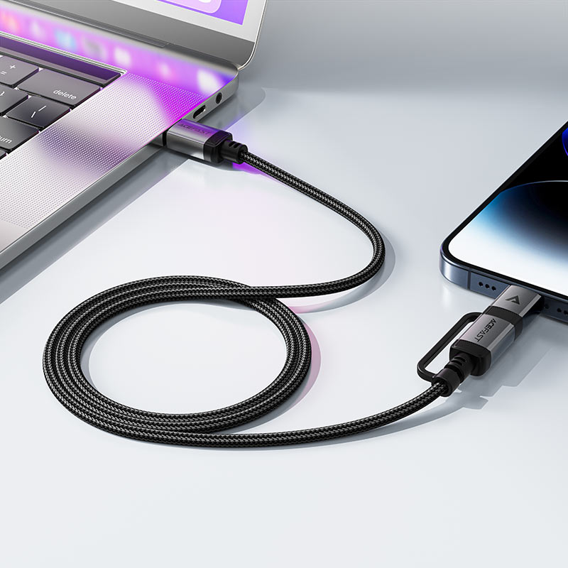 Acefast C20 - 01 USB - C to Lightning / USB - C Fast Charging Cable - Saif Al Najmi KwData CablesACEFASTSaif Al Najmi KwAcefast C20 - 01 USB - C to Lightning / USB - C Fast Charging Cable