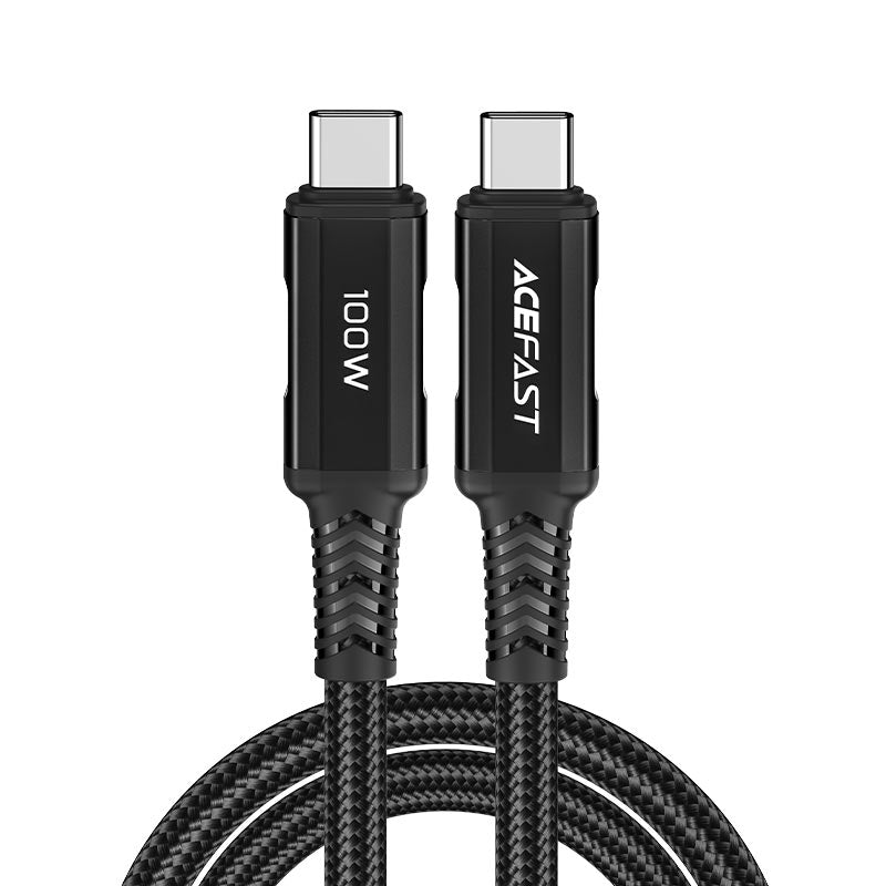 Acefast C4 - 03 USB - C to USB - C 100W Cable – 2m with E - Marker Chip - Saif Al Najmi KwData CablesACEFASTSaif Al Najmi KwBlackAcefast C4 - 03 USB - C to USB - C 100W Cable – 2m with E - Marker Chip