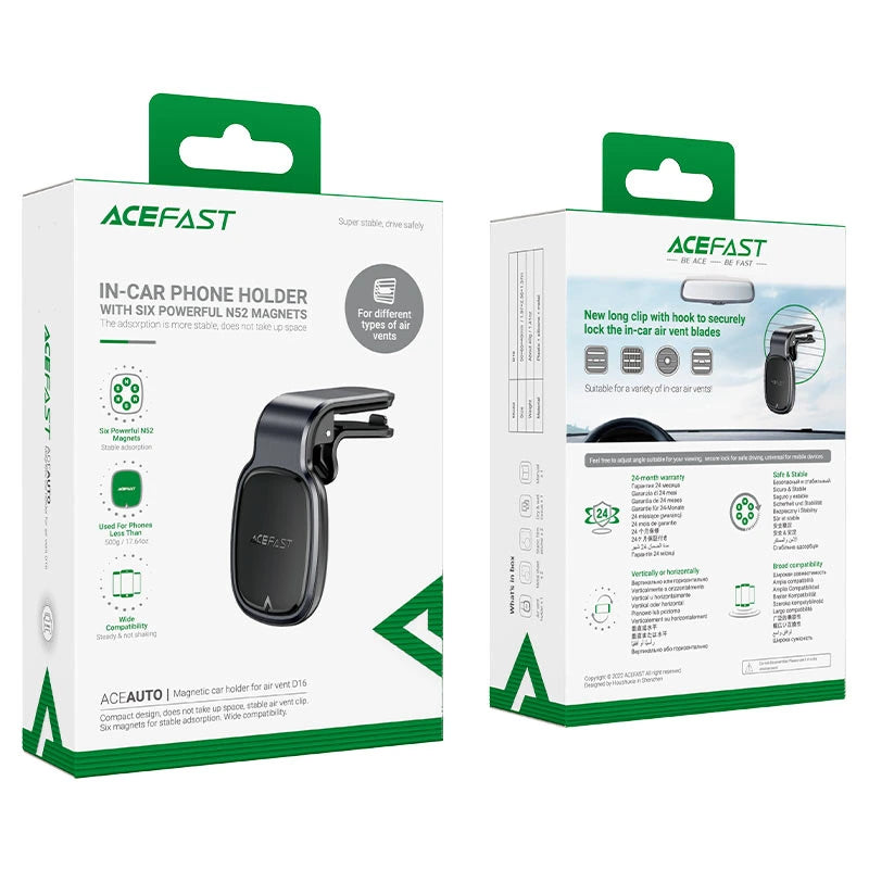 Acefast D16 Magnetic Car Holder – Compact Air Vent Mount