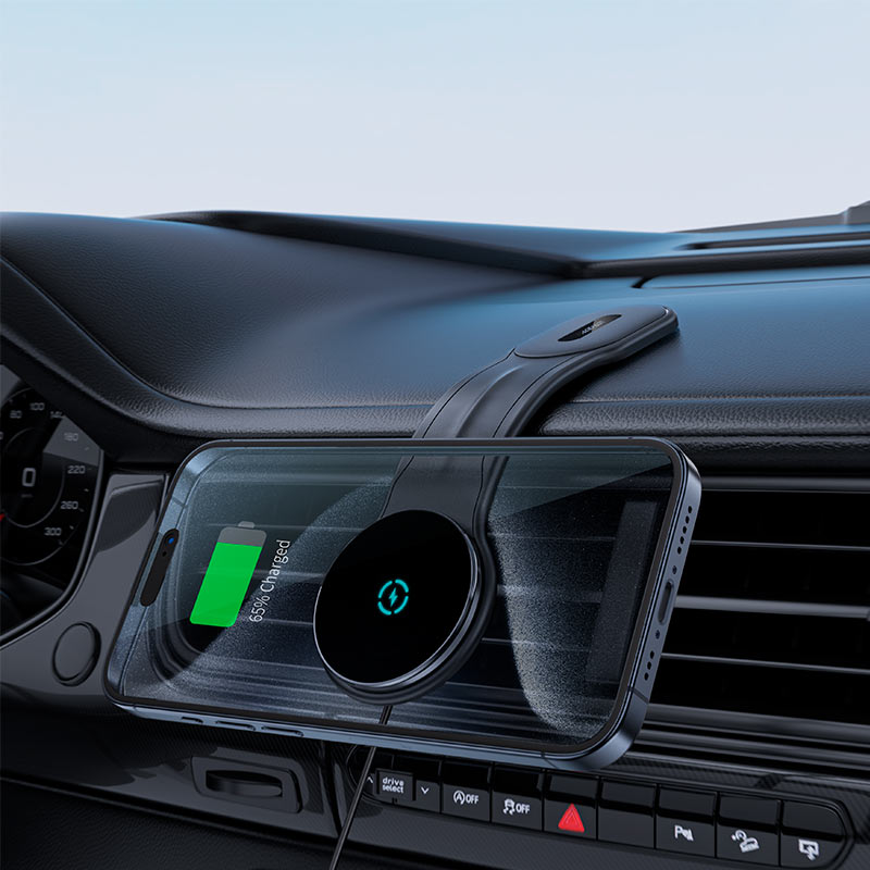 Acefast D21 Magnetic Wireless Car Charger – 15W Dashboard Mount
