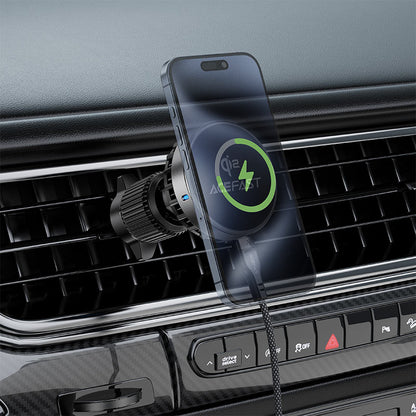 Acefast D40 Magnetic Car Holder – Fast Qi2 Wireless Charger - Saif Al Najmi KwCar ChargersACEFASTSaif Al Najmi KwAcefast D40 Magnetic Car Holder – Fast Qi2 Wireless Charger