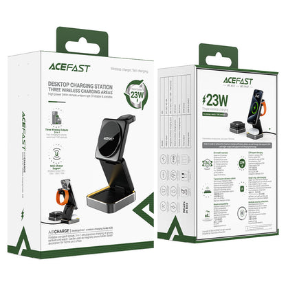 Acefast E20 Magnetic Wireless Charger – 3-in-1 Foldable Desktop Stand