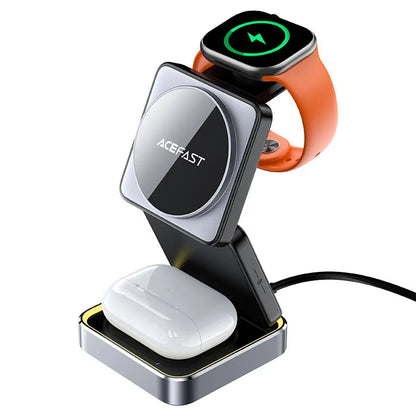 Acefast E20 Magnetic Wireless Charger – 3-in-1 Foldable Desktop Stand