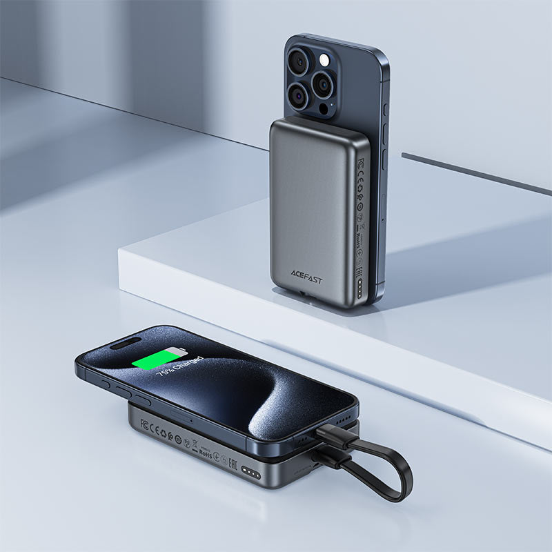 Acefast M10 Magnetic Wireless Power Bank – 10000mAh PD30W Fast Charge - Saif Al Najmi KwWireless Power BanksACEFASTSaif Al Najmi KwAcefast M10 Magnetic Wireless Power Bank – 10000mAh PD30W Fast Charge